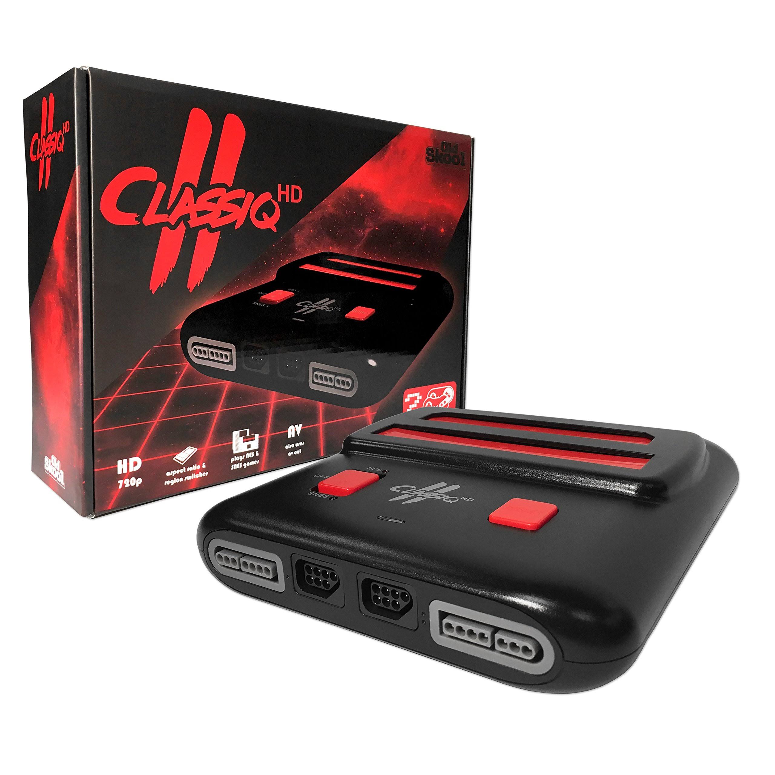 Old Skool Classiq 2 HD 720p Twin Video Game System, Black/Red