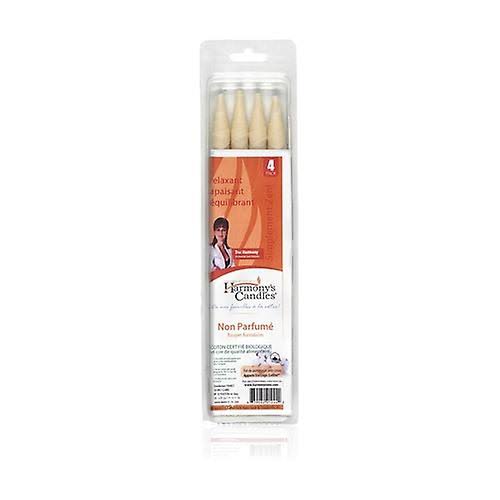 Harmony's Ear Candles Vegan Ear Candles Unscented 4 Pack