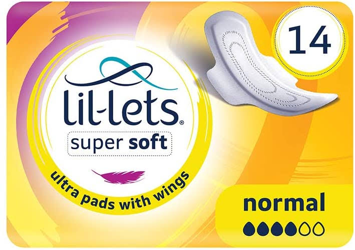Lil-Lets Normal Ultra Thin Pads - with Wings, 14pcs