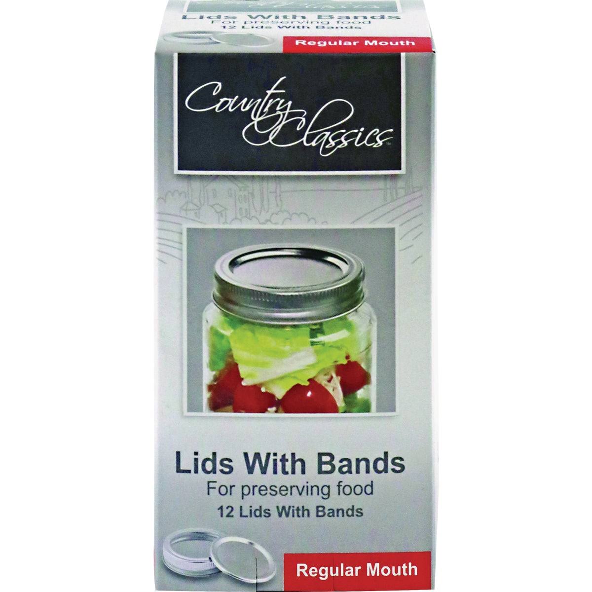 Country Classics 12-Pack Regular Mouth Lids & Bands