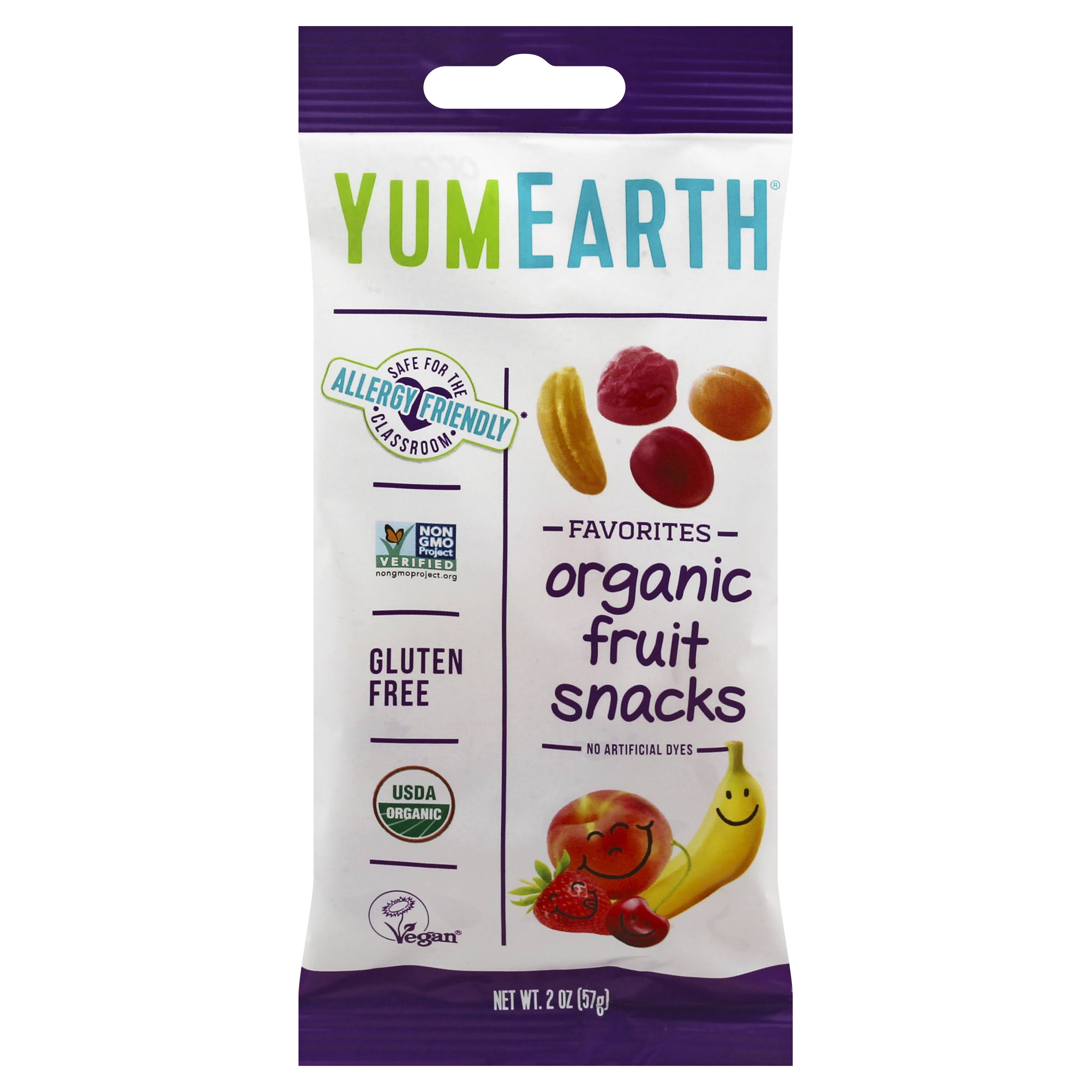 Yummy Earth: Organic Fruit Snack 4 Flavors, 2 Oz
