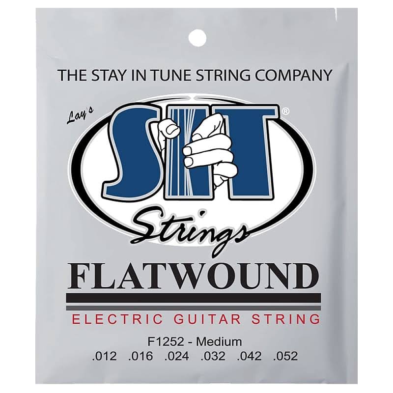Sit F1252 Flatwound Electric Guitar Strings, Medium 12-52