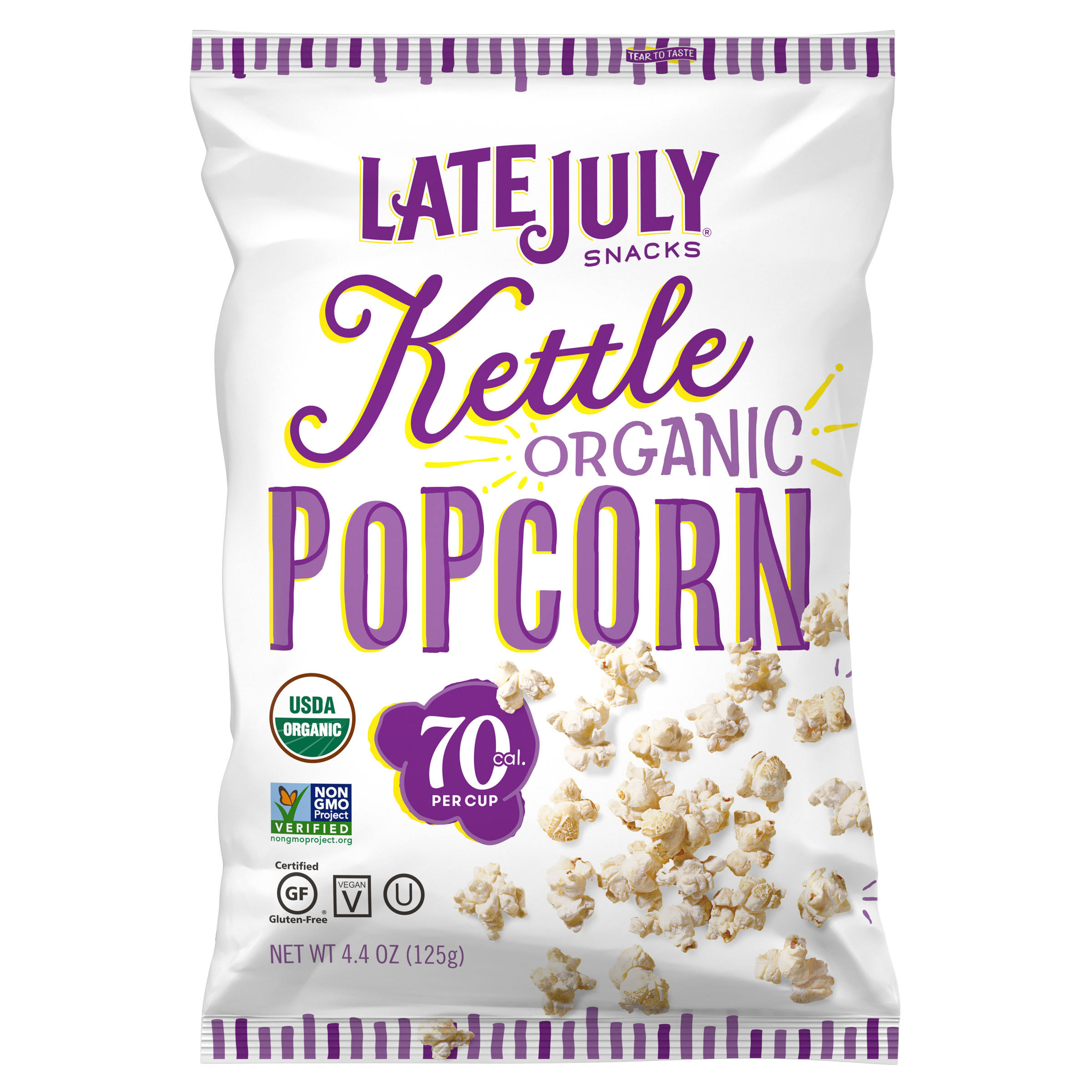 Late July Popcorn, Organic, Kettle - 4.4 oz