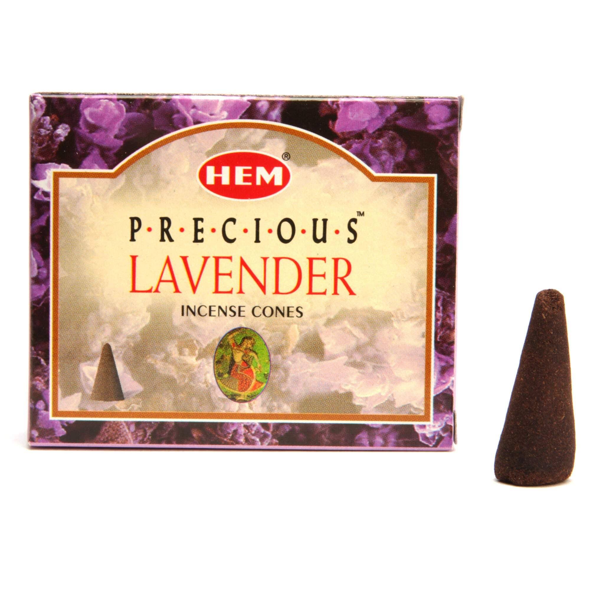 Hem Precious Lavender Incense Cones - x10