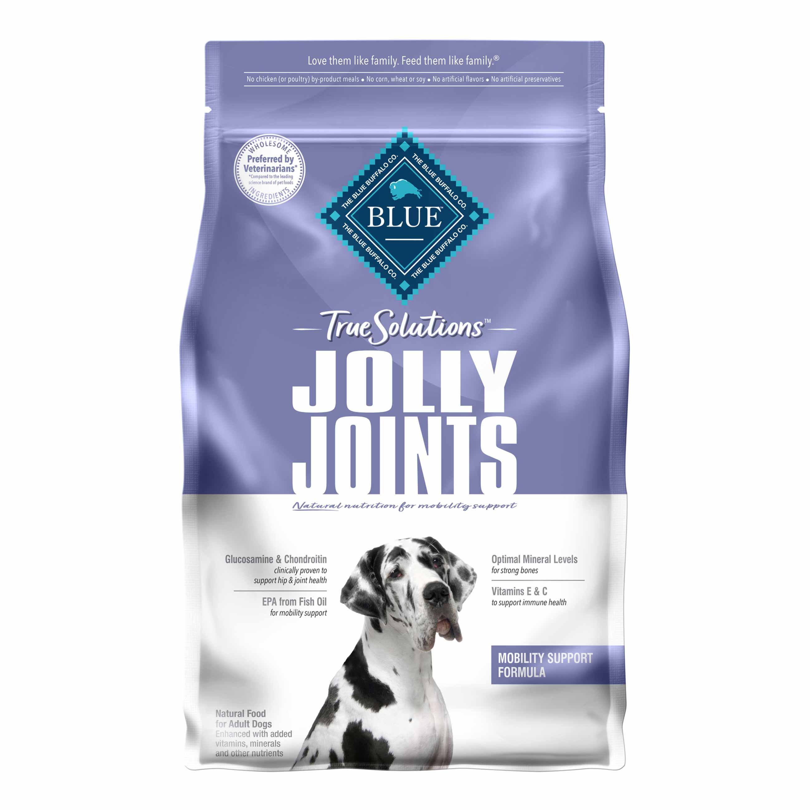 Blue Buffalo Blue True Solutions Food for Dogs, Jolly Joints, Mobility Support Formula - 4 lbs (1.8 kg)