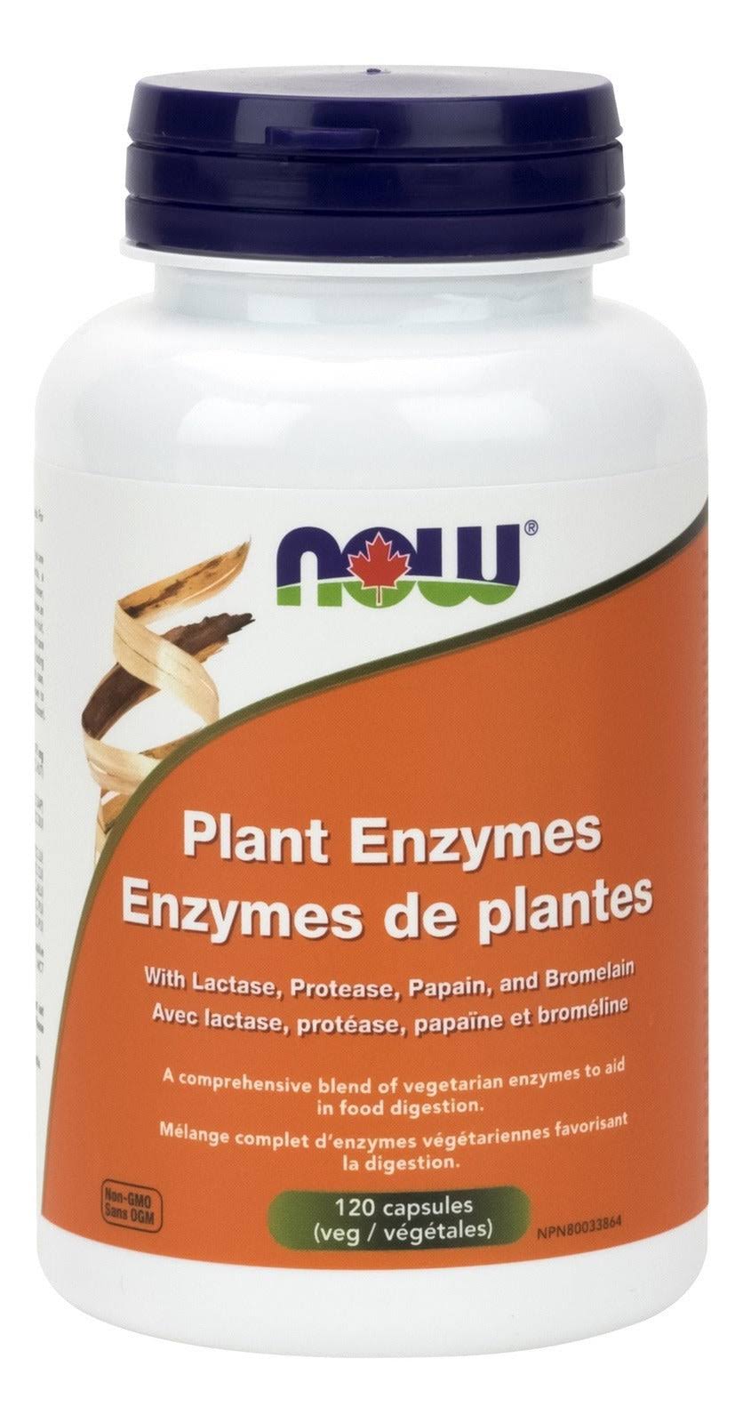 Now Plant Enzymes Vegetarian Capsules Supplements - 120ct