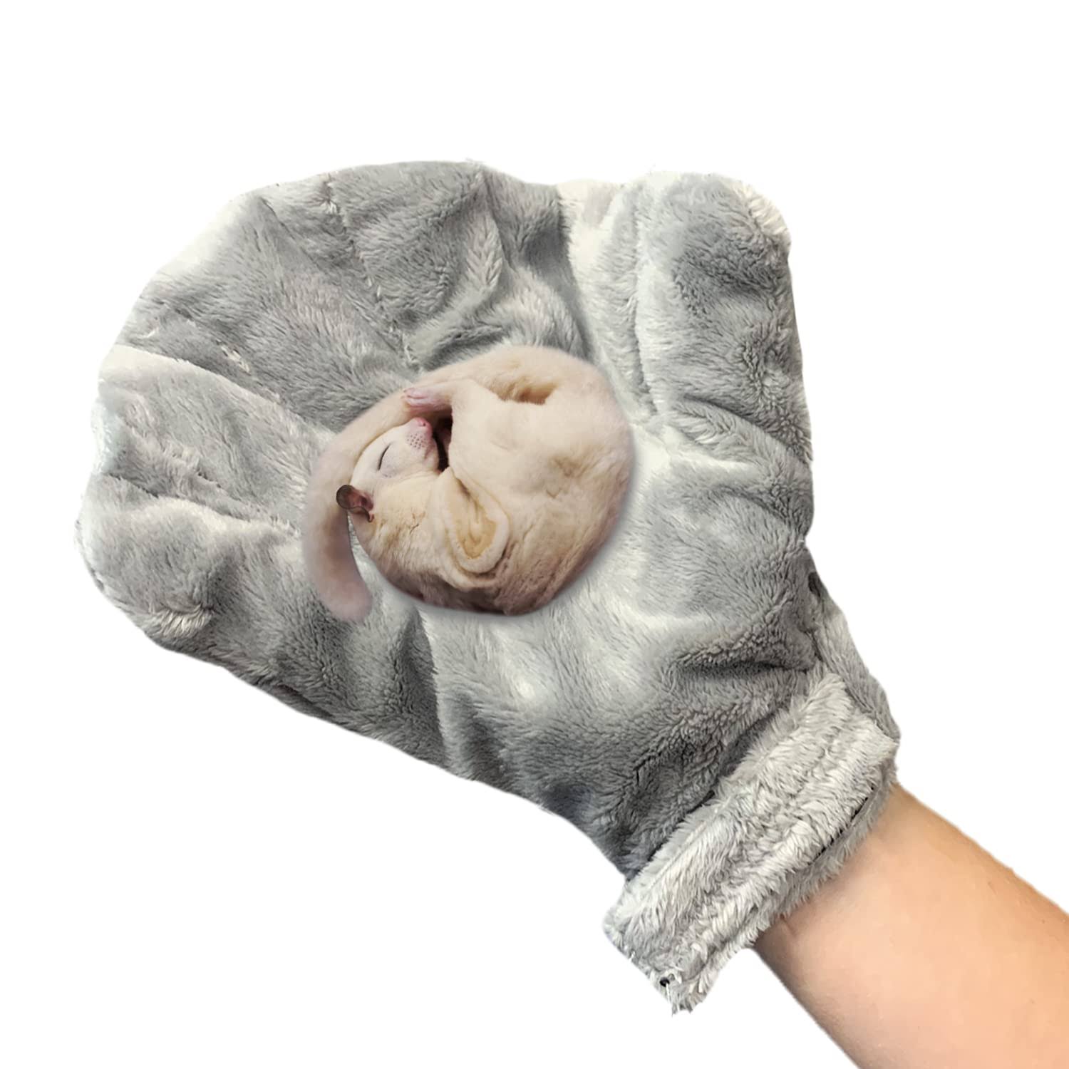 Exotic Nutrition Calming Small Pet Glove, Gray