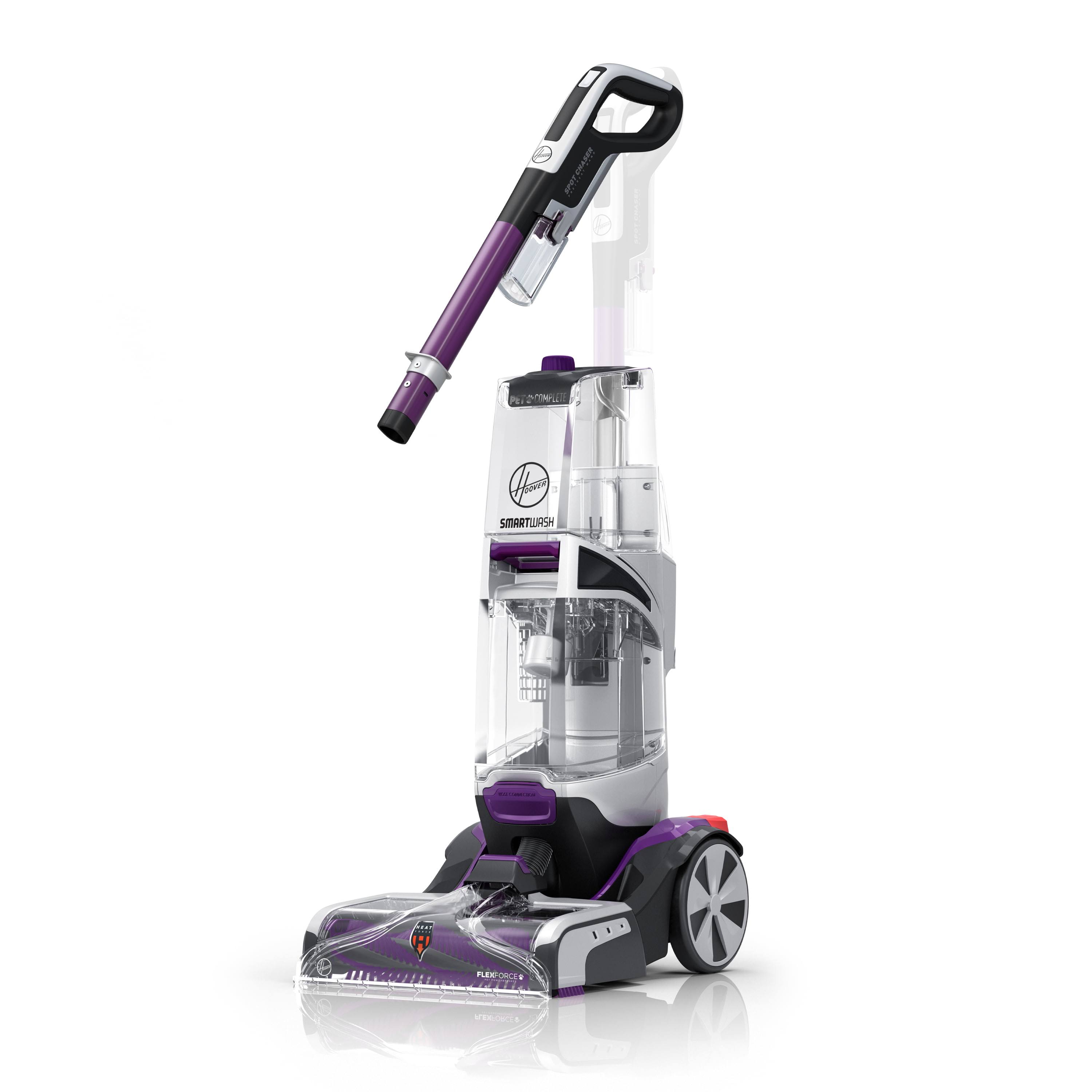 Hoover Smartwash Automatic Carpet Cleaner with Spot Chaser Stain Remover Wand, Shampooer Machine For Pets, FH53000PC, Purple