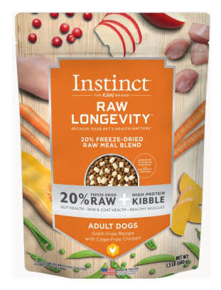 Instinct by Nature's Variety Raw Longevity Chicken Dry Dog Food, 1.5-Lb.