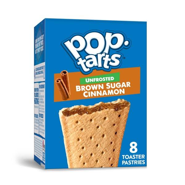Pop-Tarts Toaster Pastries, Brown Sugar Cinnamon, Unfrosted - 8 toaster pastries, 13.5 oz