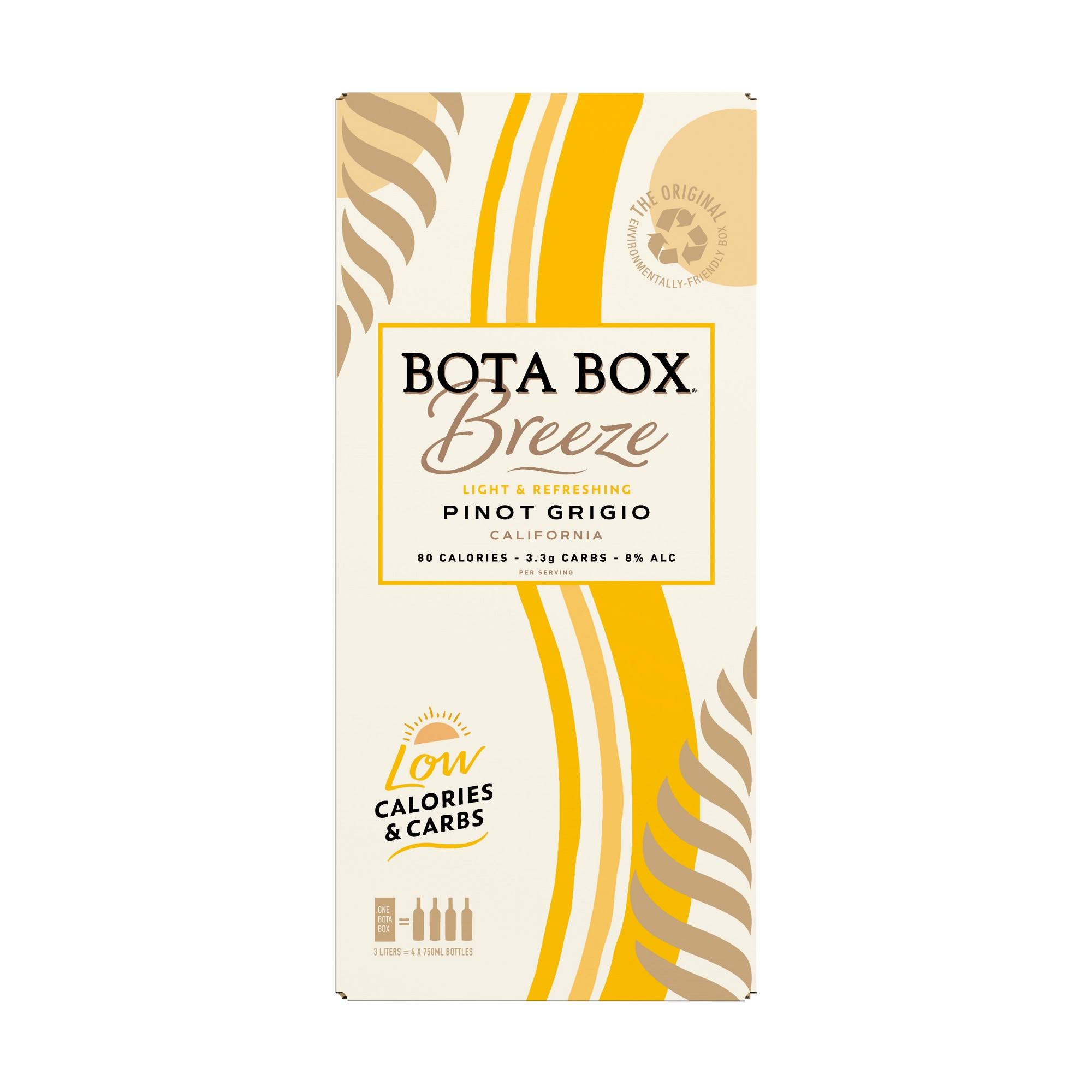 Bota Box Breeze Pinot Grigio, California - 3 liters