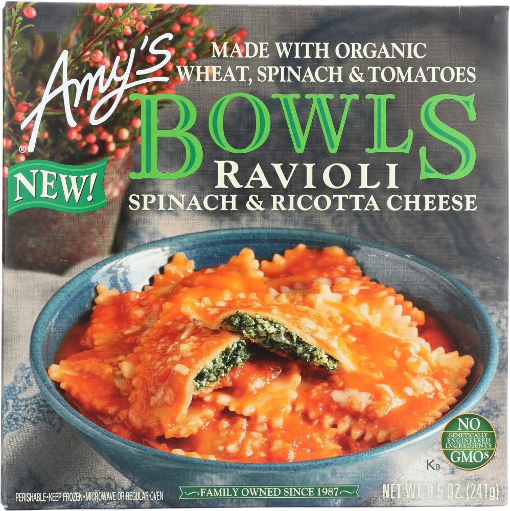 Amy's Bowls Ravioli Spinach & Ricotta Cheese