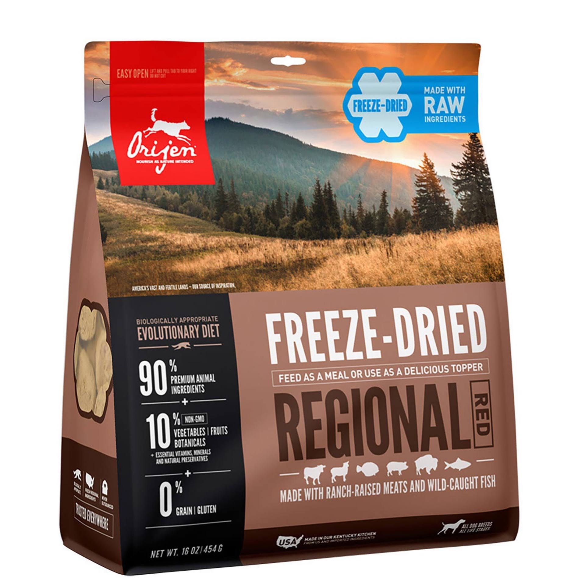 Orijen Freeze Dried Regional Red Adult Dog Food 170g
