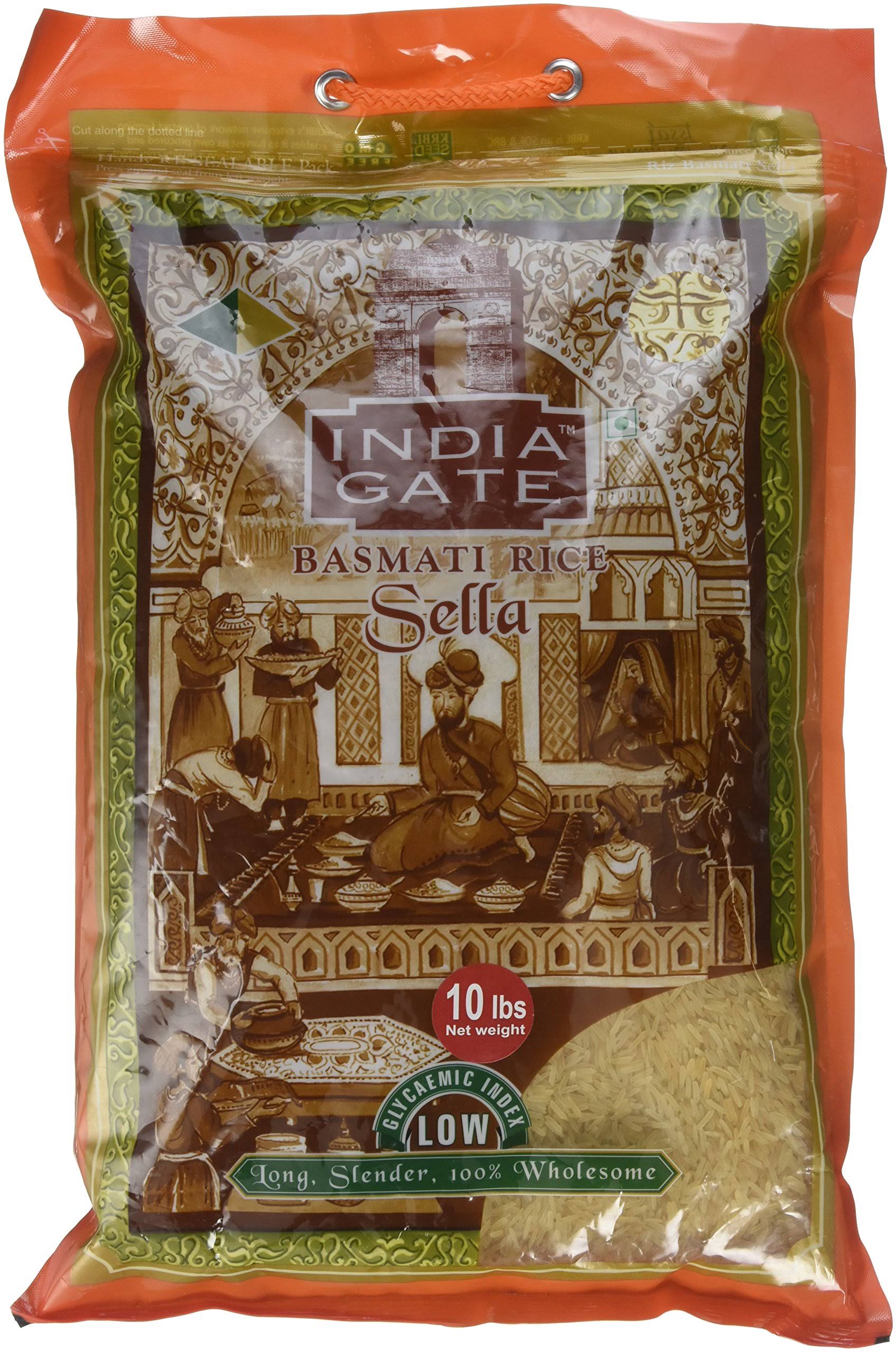 India Gate Parboiled Basmati Rice - Golden Sella, 10lbs