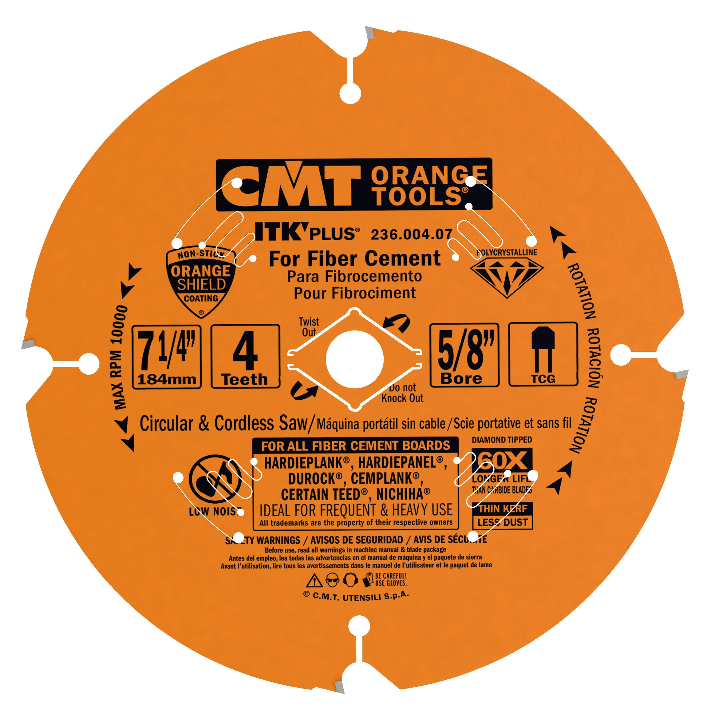 Contractor ITK Plus Diamond Blades For Fiber Cement Products