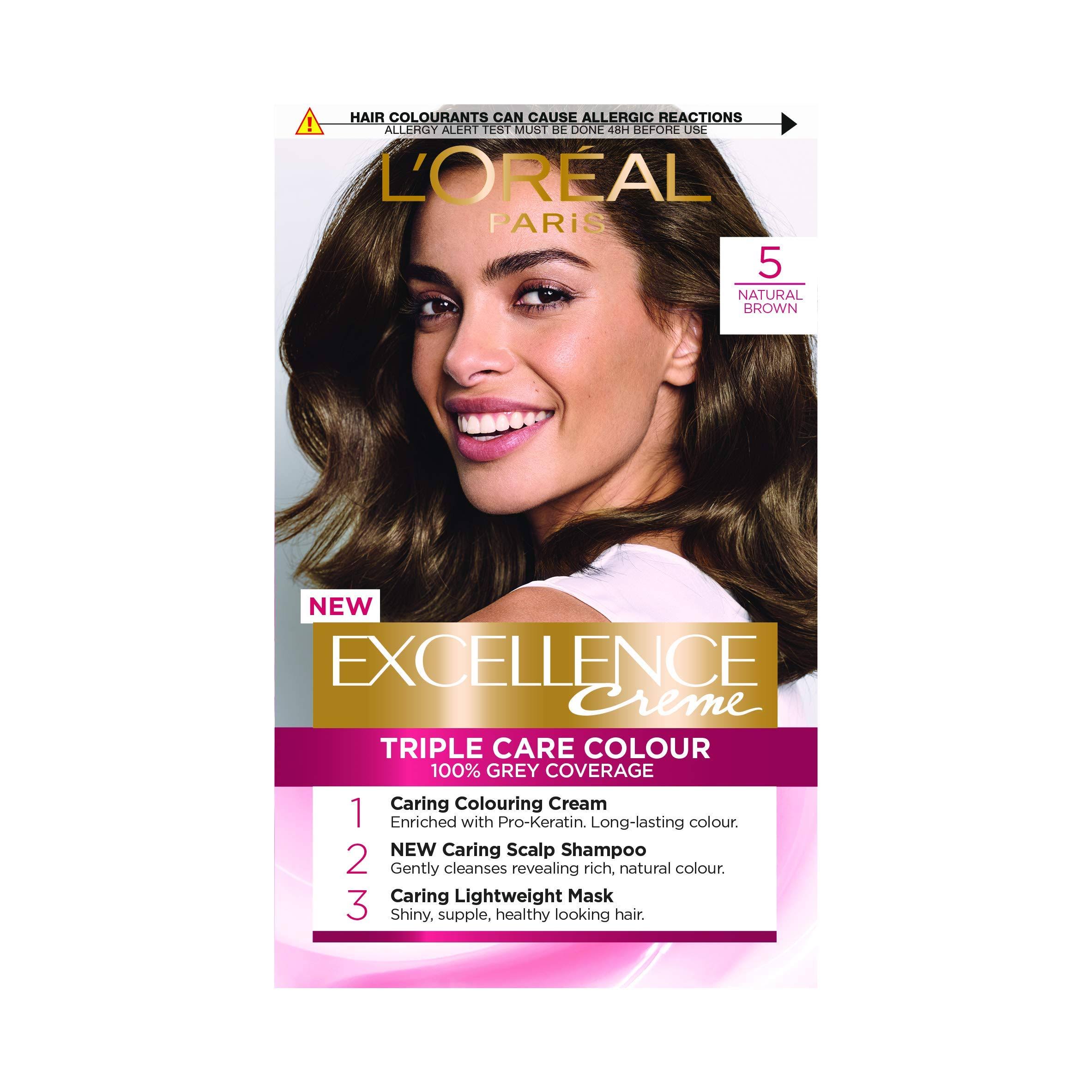 L'oreal Excellence Permanent Hair Dye - 5 Natural Brown