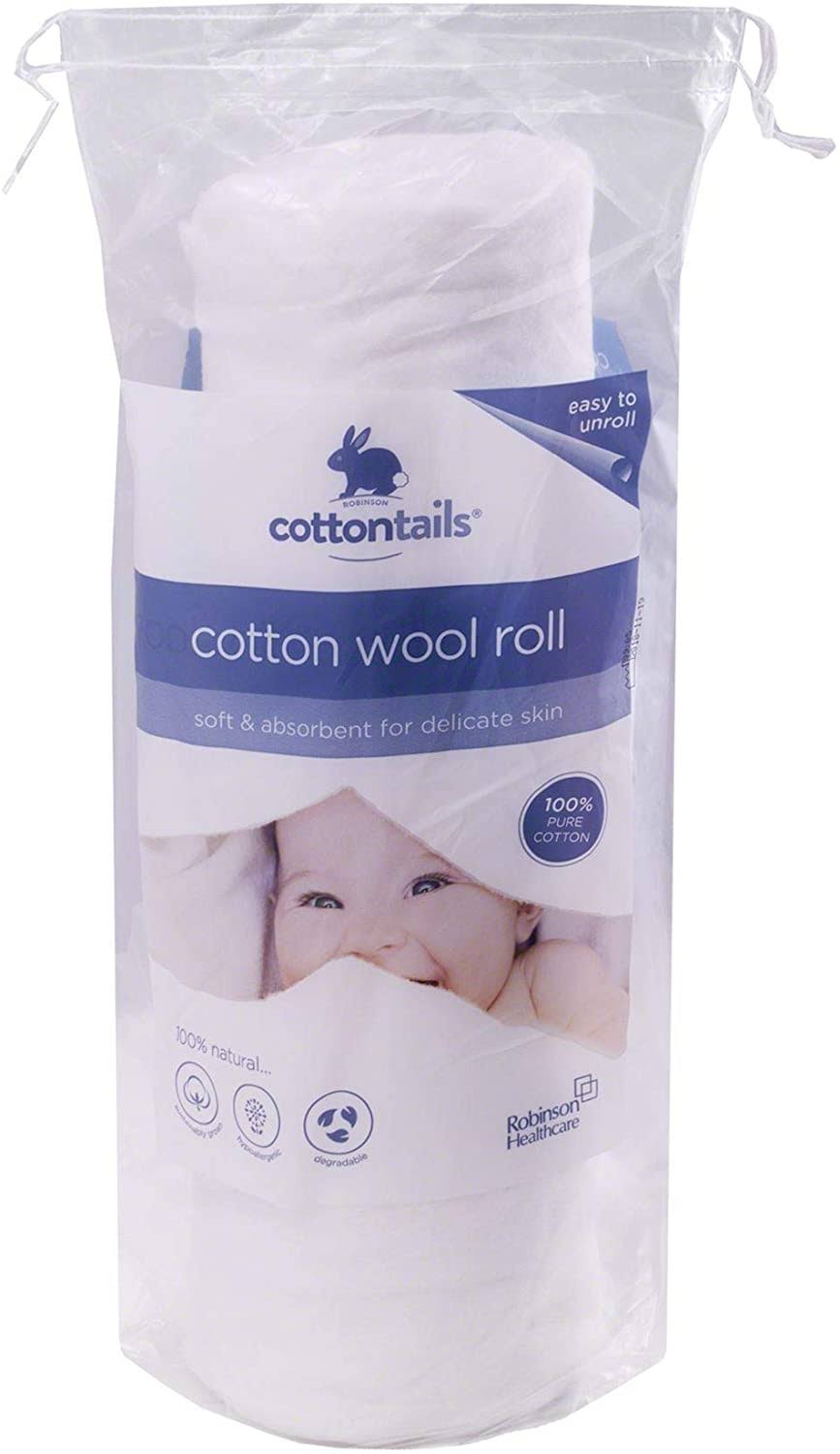Cottontails Soft Cotton Wool Roll - 300g