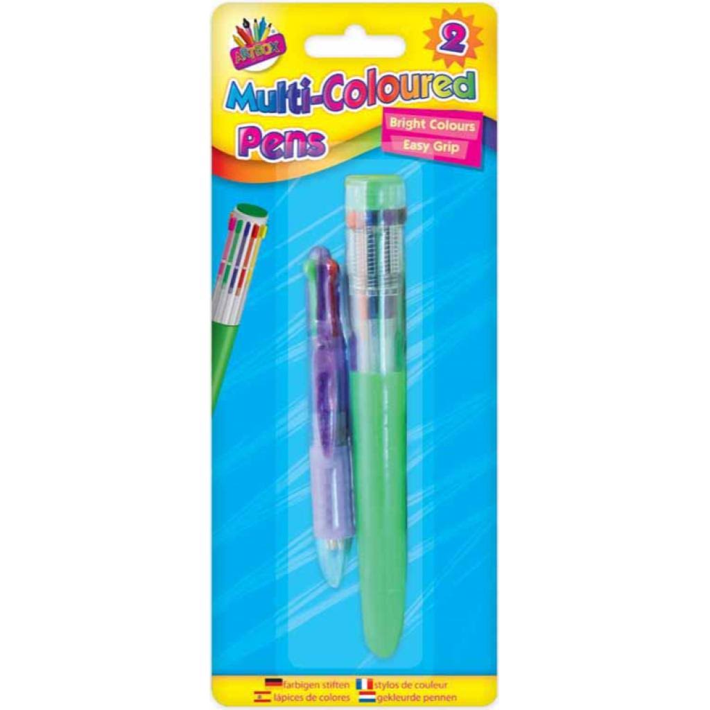 Multi Coloured Pens 1 x 10 & 1 x 4 Colour Pens