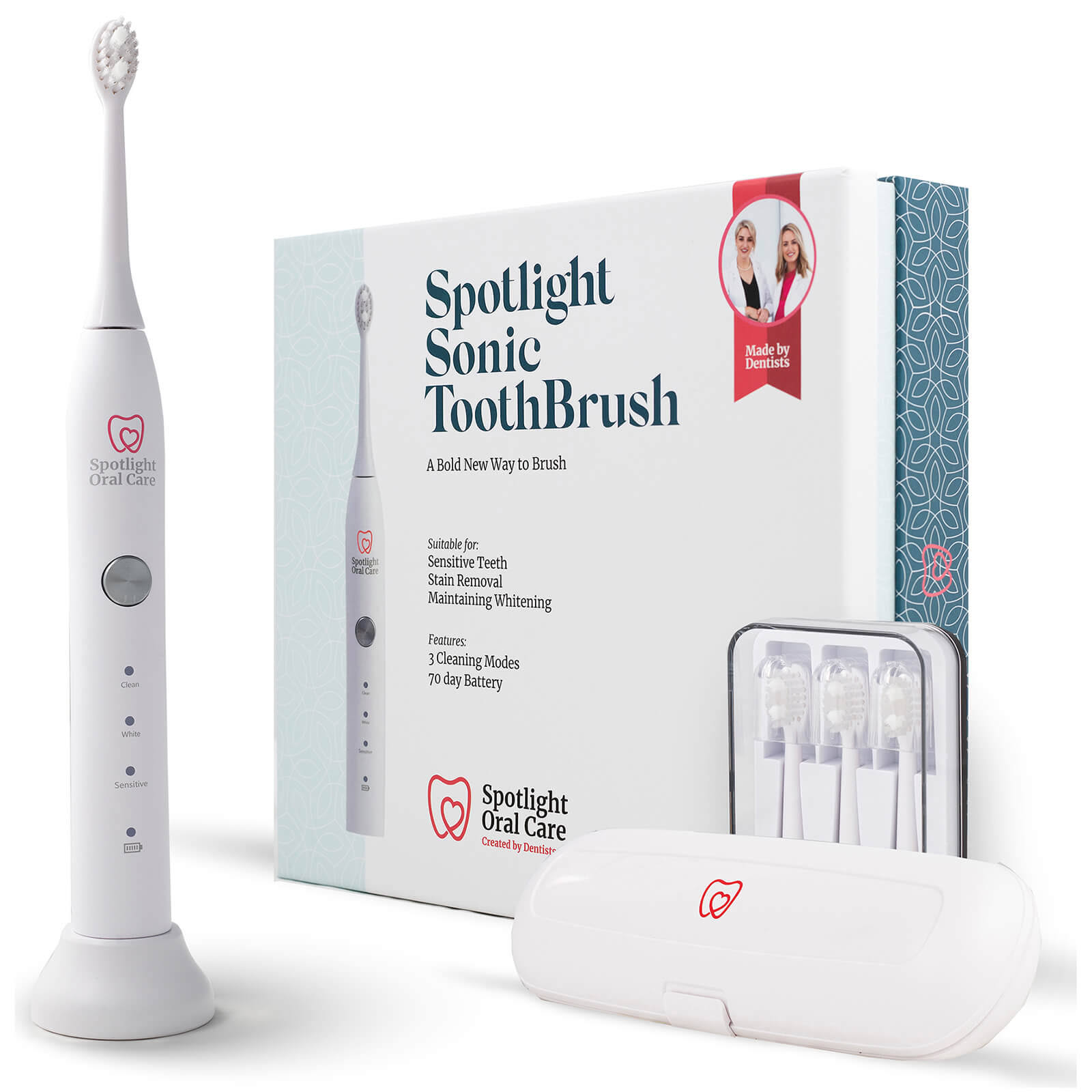Spotlight Oral Care Sonic Toothbrush White