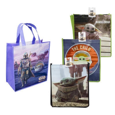 Baby Yoda Bag- Large- 4 Assortments, Wholesale, Bulk (Pack of 48)