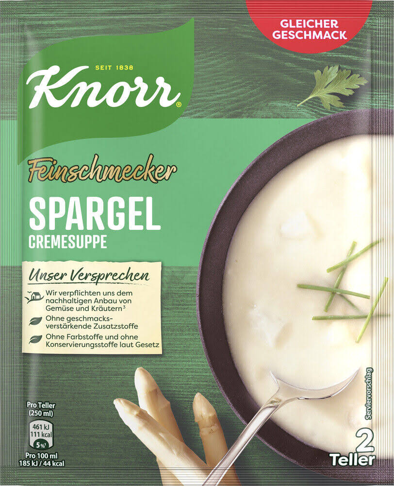 Knorr gourmet asparagus soup 49g bags