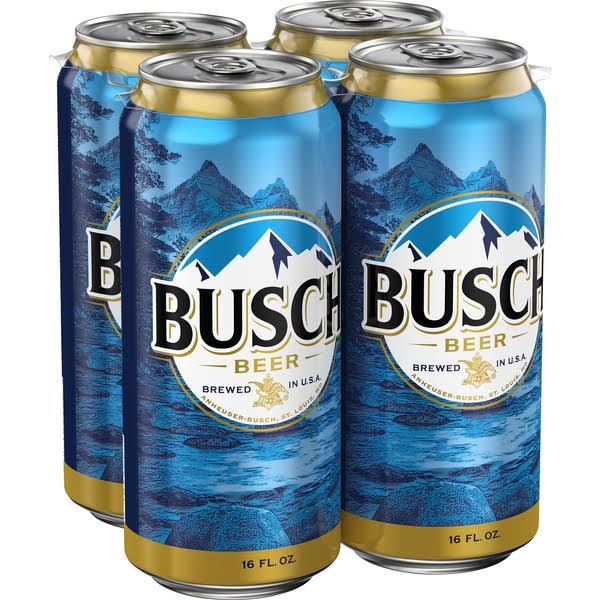 Busch Beer - 4 pk, 16 oz