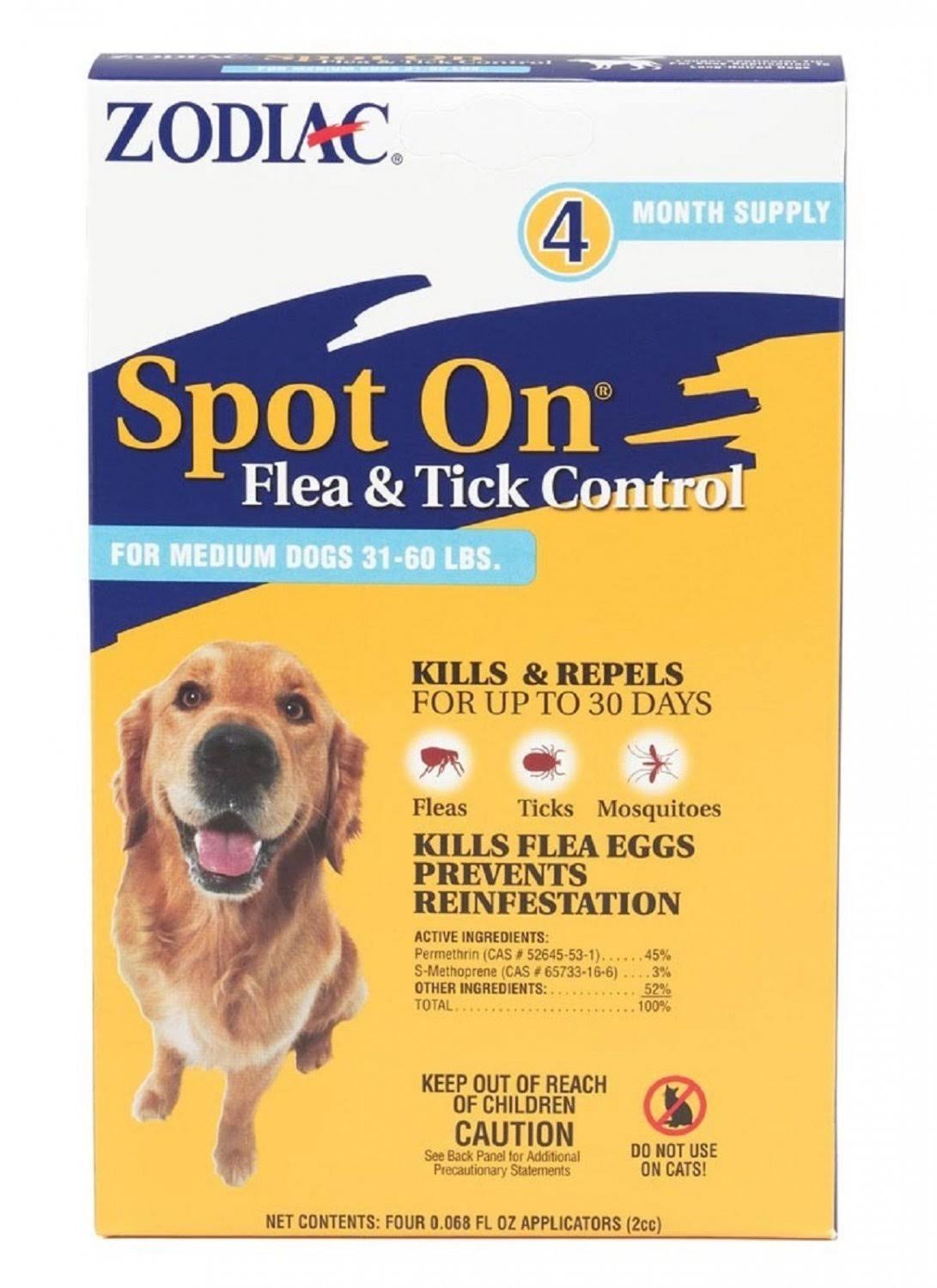Zodiac Flea and Tick Control Drops for Dog