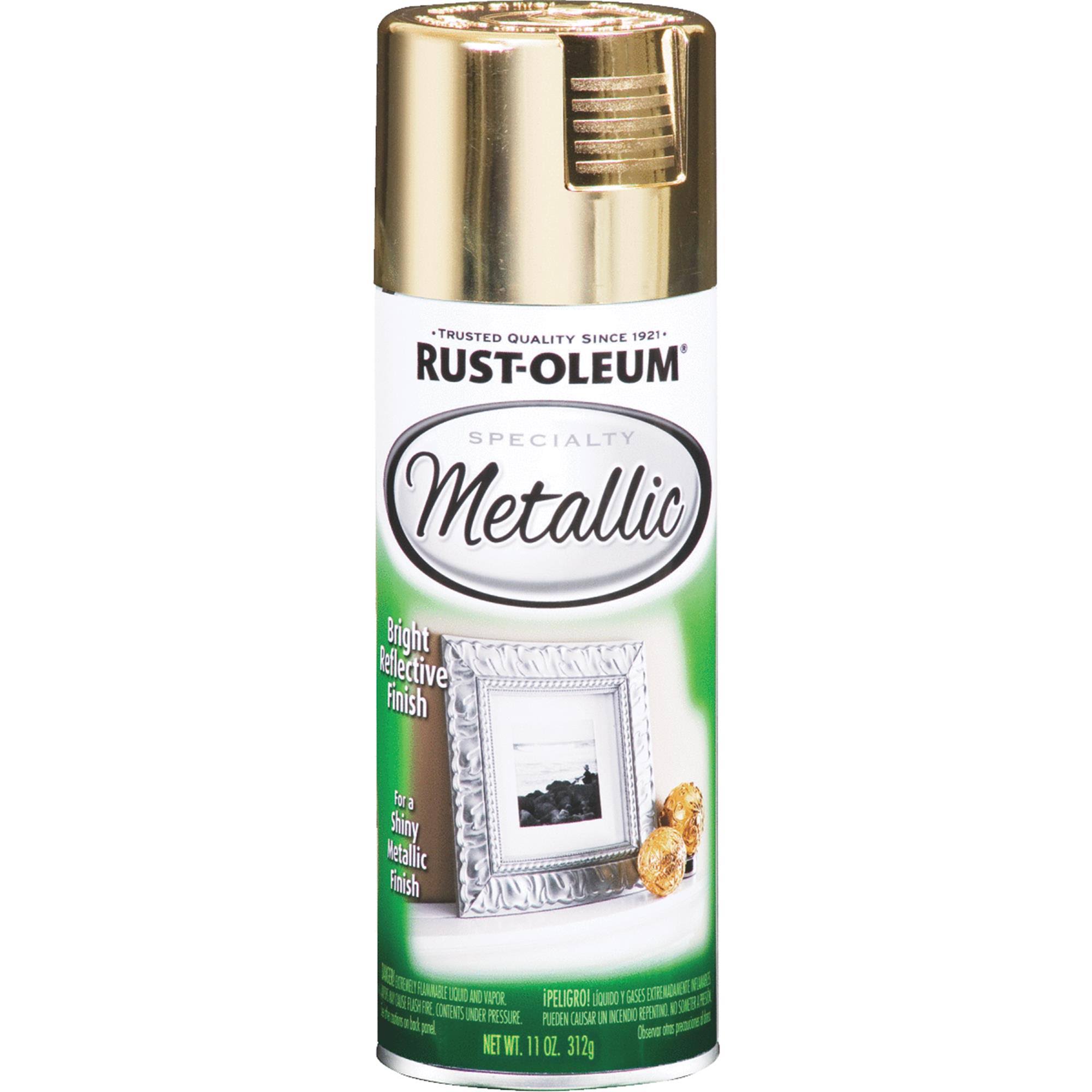 Rust-Oleum Brilliant Reflective Metallic Spray Paint - Gold, 312g