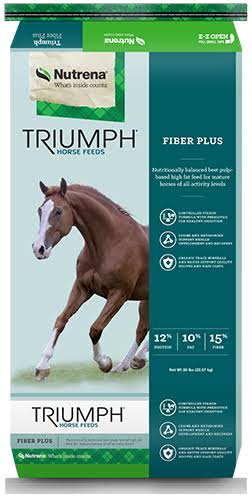 Nutrena Triumph Fiber Plus Horse Feed 50lb Bag | Mackey's