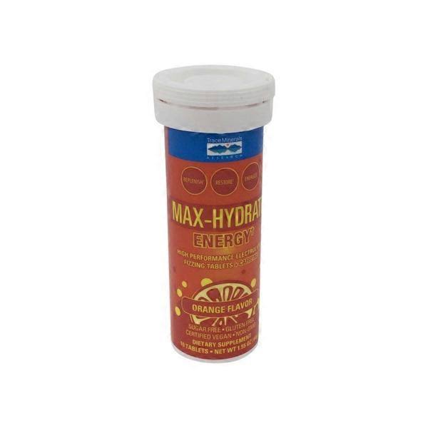 Trace Minerals Research Max-Hydrate Energy Orange Flavor - 10 Tablets