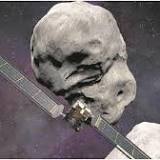 Dramatic images show spacecraft collision with an asteroid
