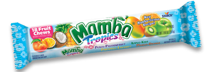 Mamba Tropics Fruit Chews 18pc