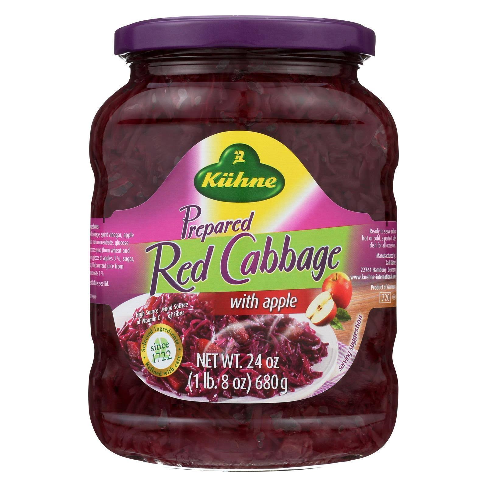 Kuhne Red Cabbage With Apples - 24 Oz - Pack of 12