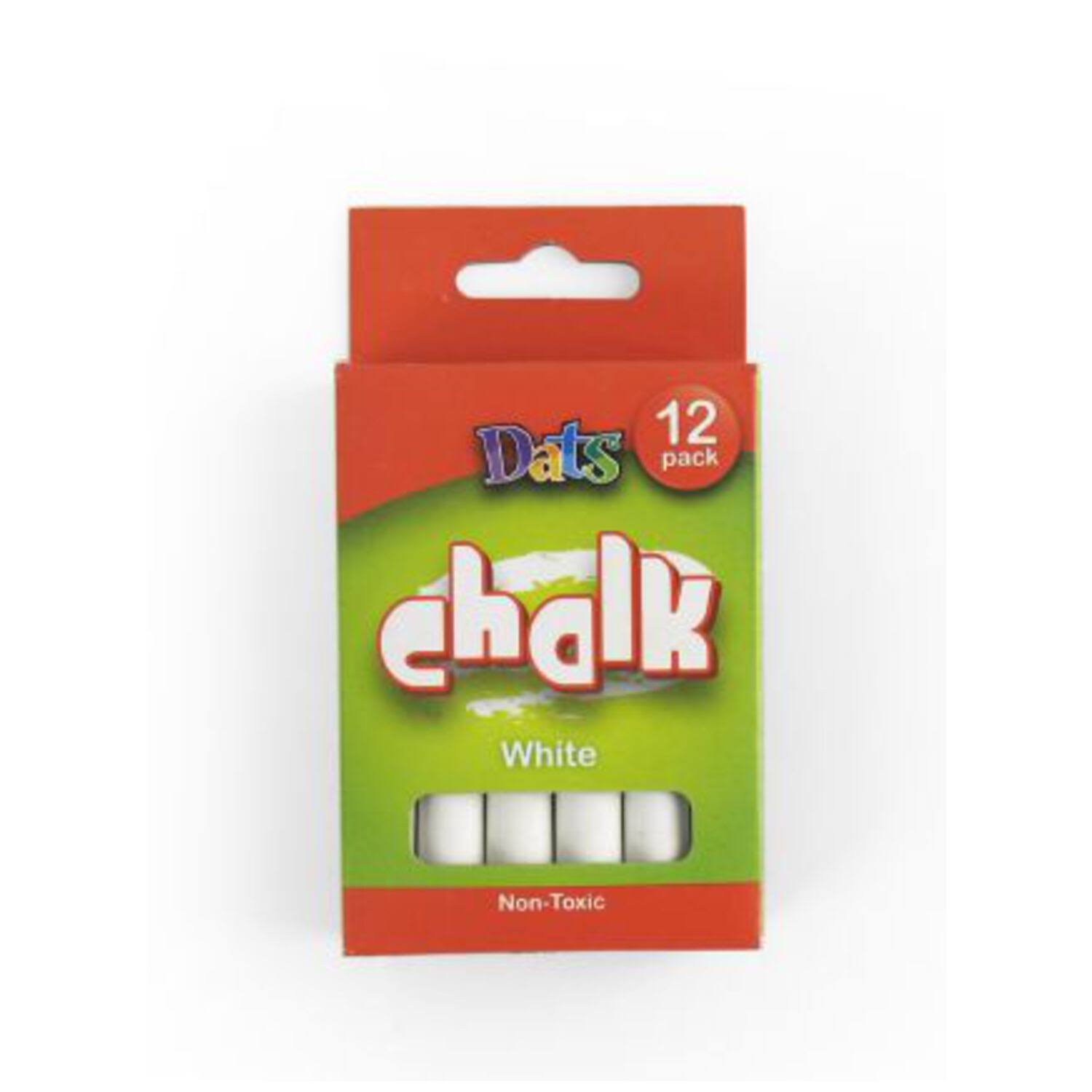 Crayola Chalk - White, 12 Pack