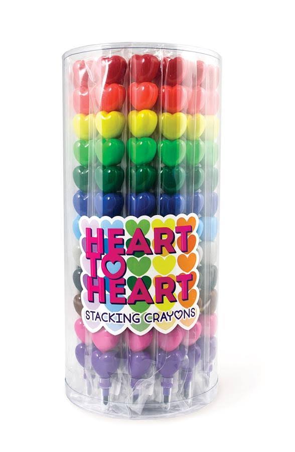 Toy Genius Heart to Heart Stacking Crayons