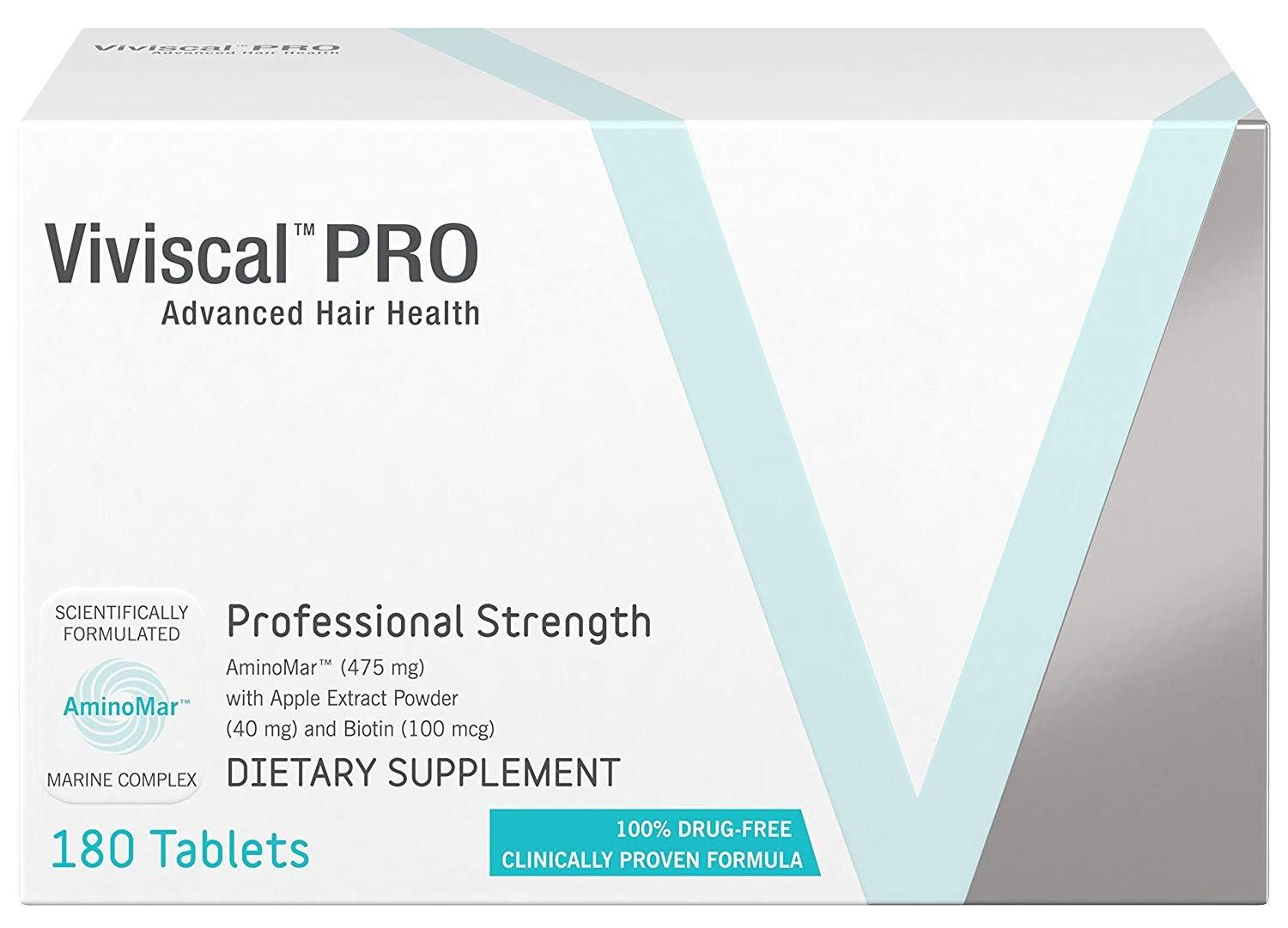 Viviscal Professional Hair Formula 180 Tablets Pro Strength Exp 05-2023