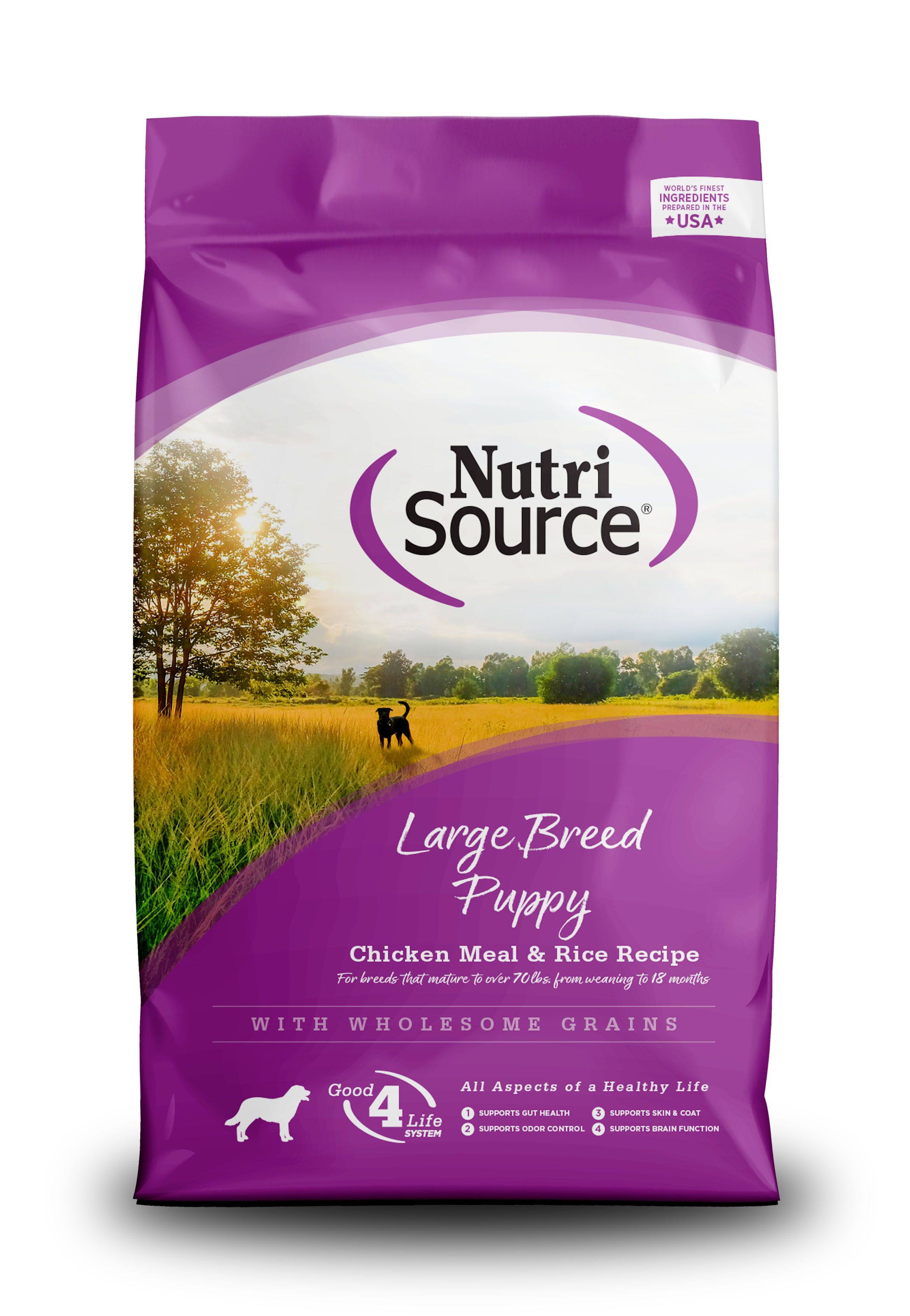 NutriSource Large Breed Puppy Chicken and Rice Dry Dog Food, 15-lb