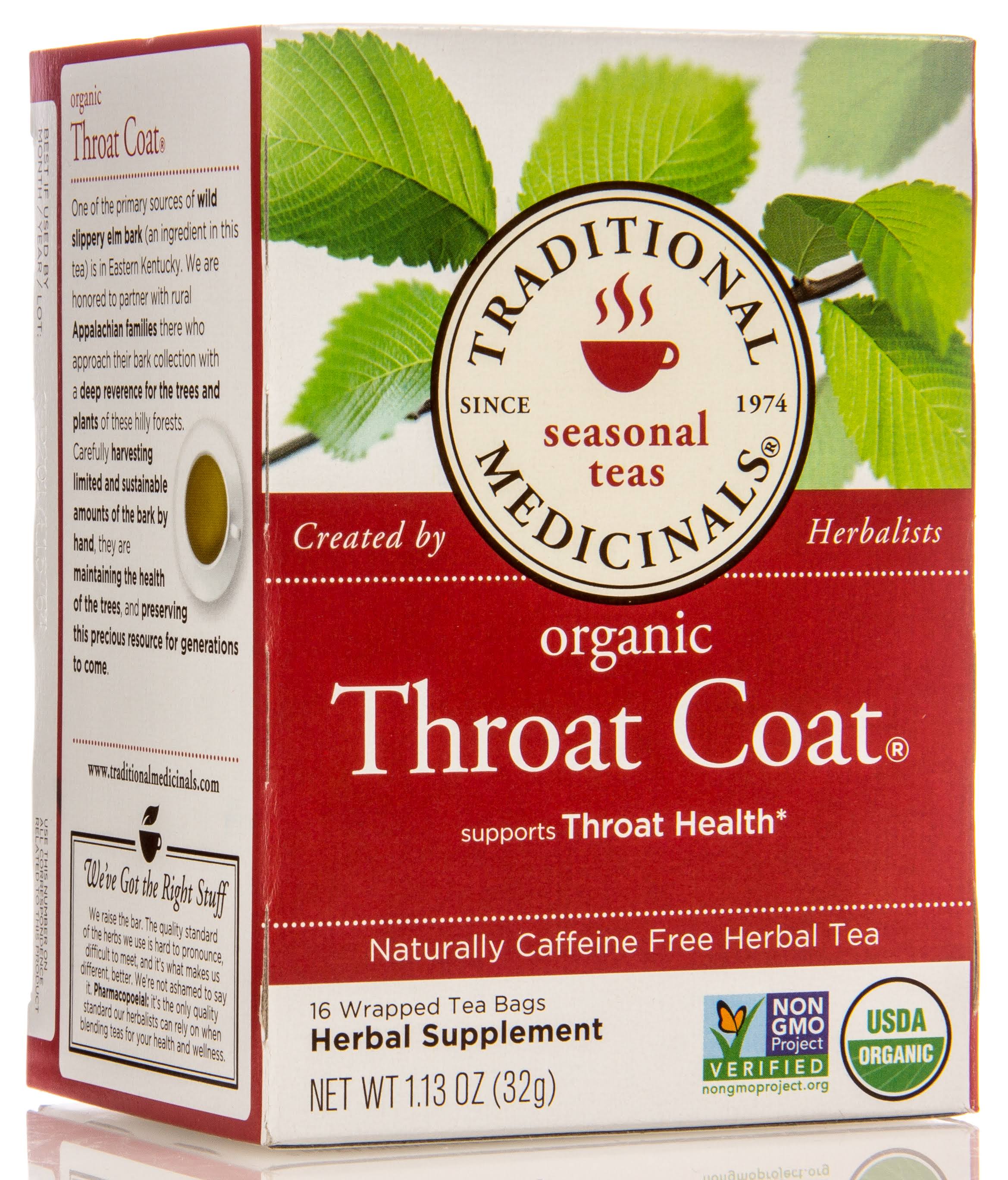 Traditional Medicinals Organic Throat Coat Tea - 16ct