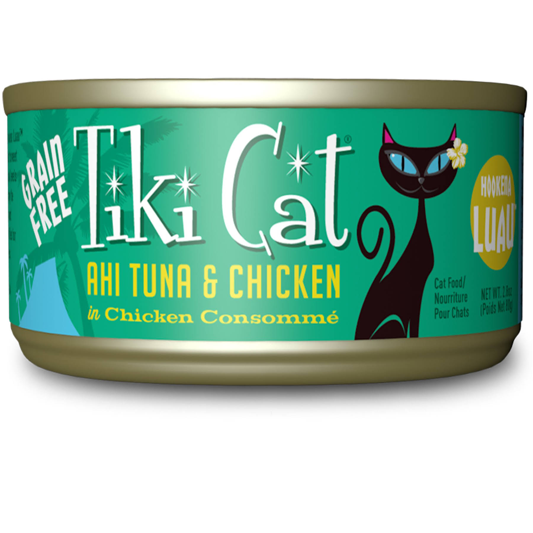 Tiki Cat Hookena Luau Ahi Tuna & Chicken Wet Cat Food 6oz