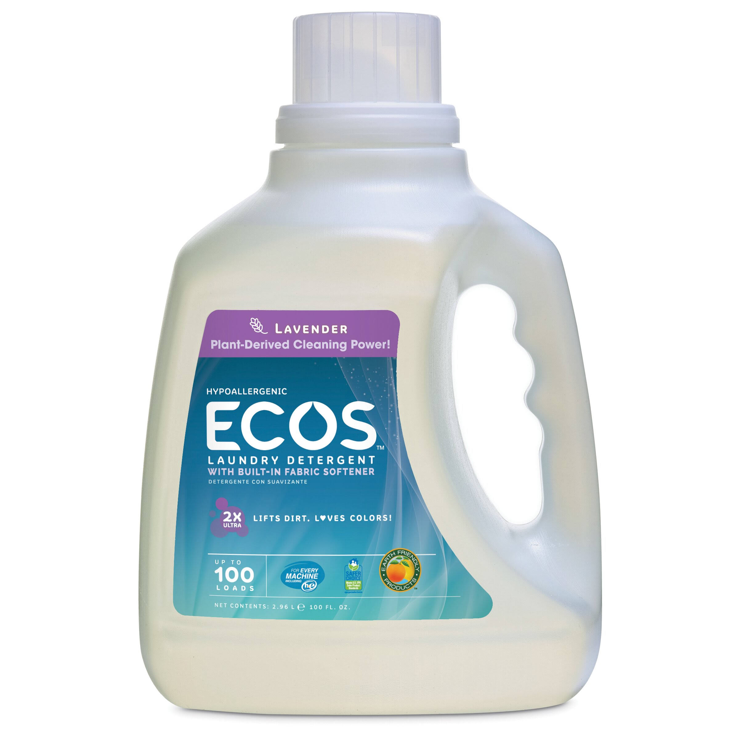 Earth Friendly Products Ecos Liquid Laundry Detergent - Lavender, 100oz