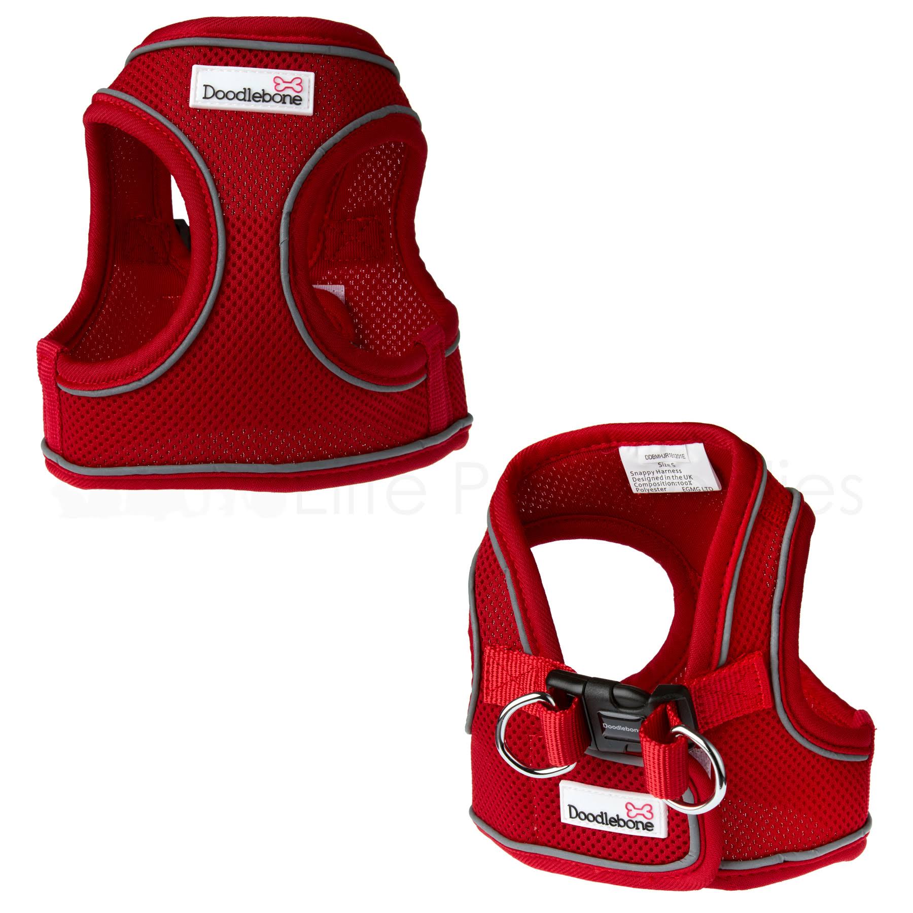 Doodlebone Airmesh Snappy Dog Harness - Red
