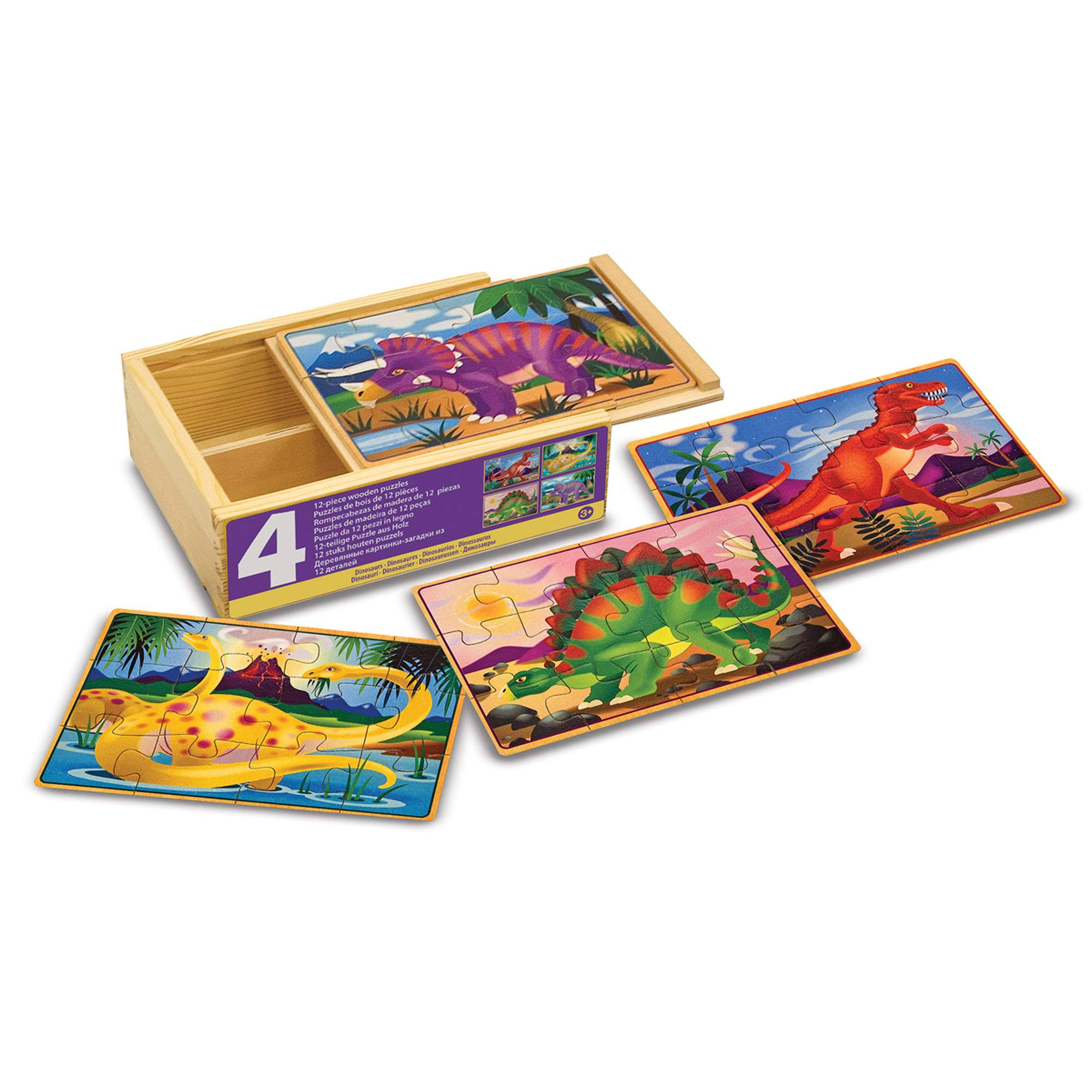 Melissa & Doug Puzzles in a Box - Dinosaurs