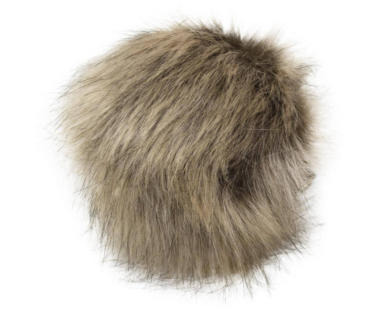 Faux Fur Pom with Loop - Shepherd - AfterPay & zipPay Available