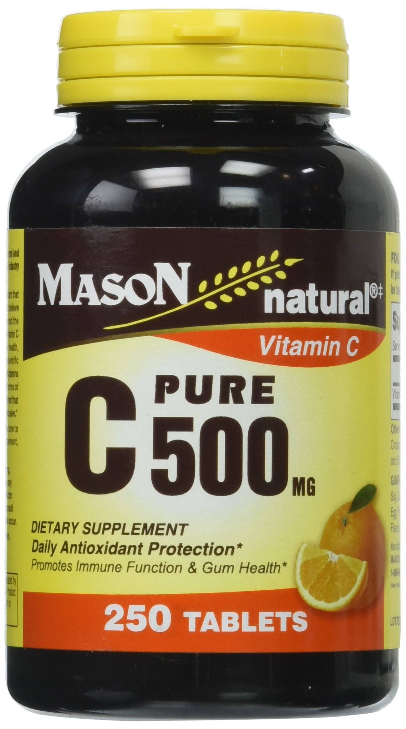 Mason Natural Pure C Supplement - 500mg, 250 Tablets