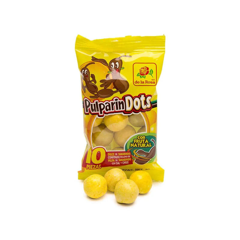 de La Rosa Pulparin Dots Extra Picante Candy - 10 Count - Rancho Market & Produce - Delivered by Mercato