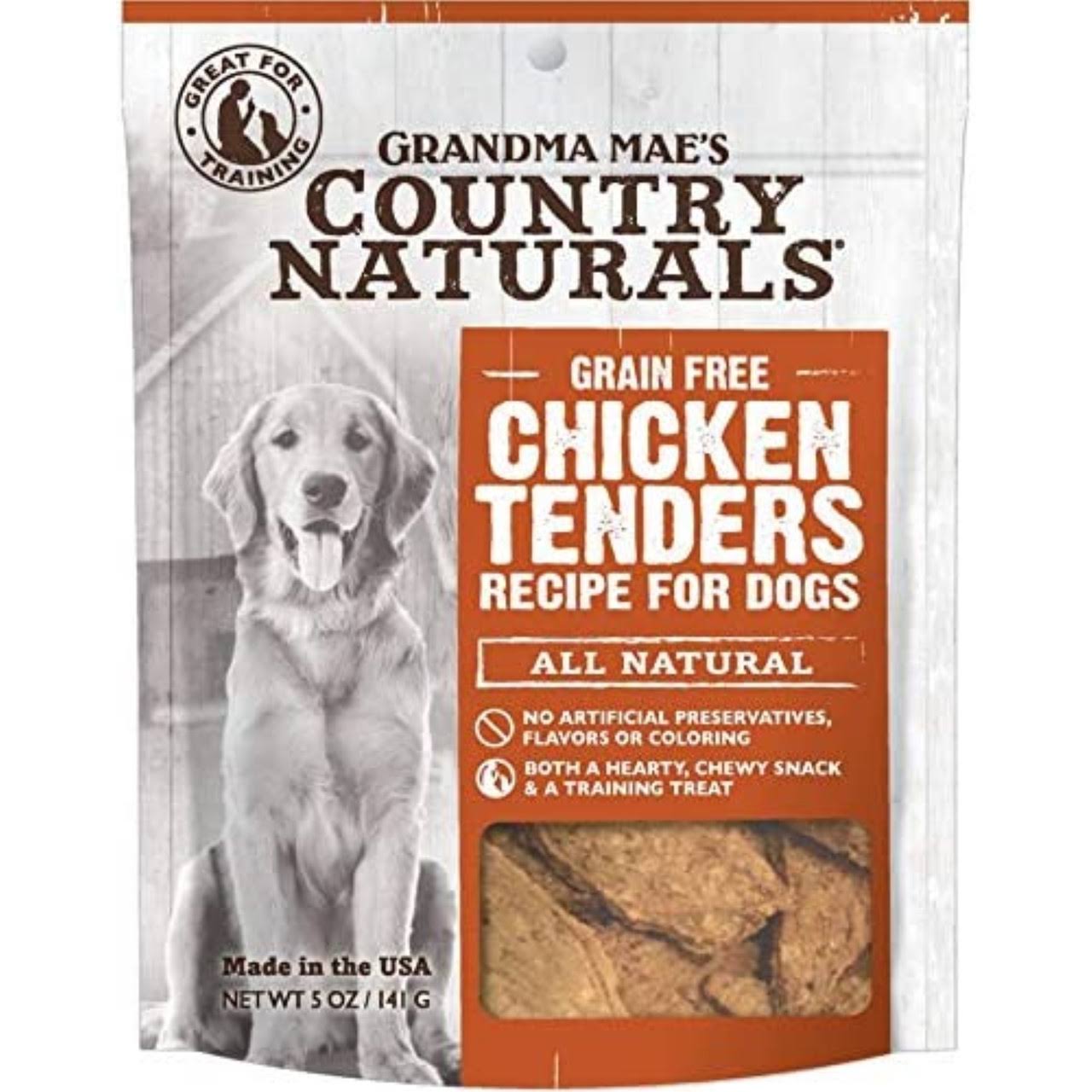 Grandma Mae's Country Naturals Grain-Free Chicken Tenders Dog Treats, 5-oz