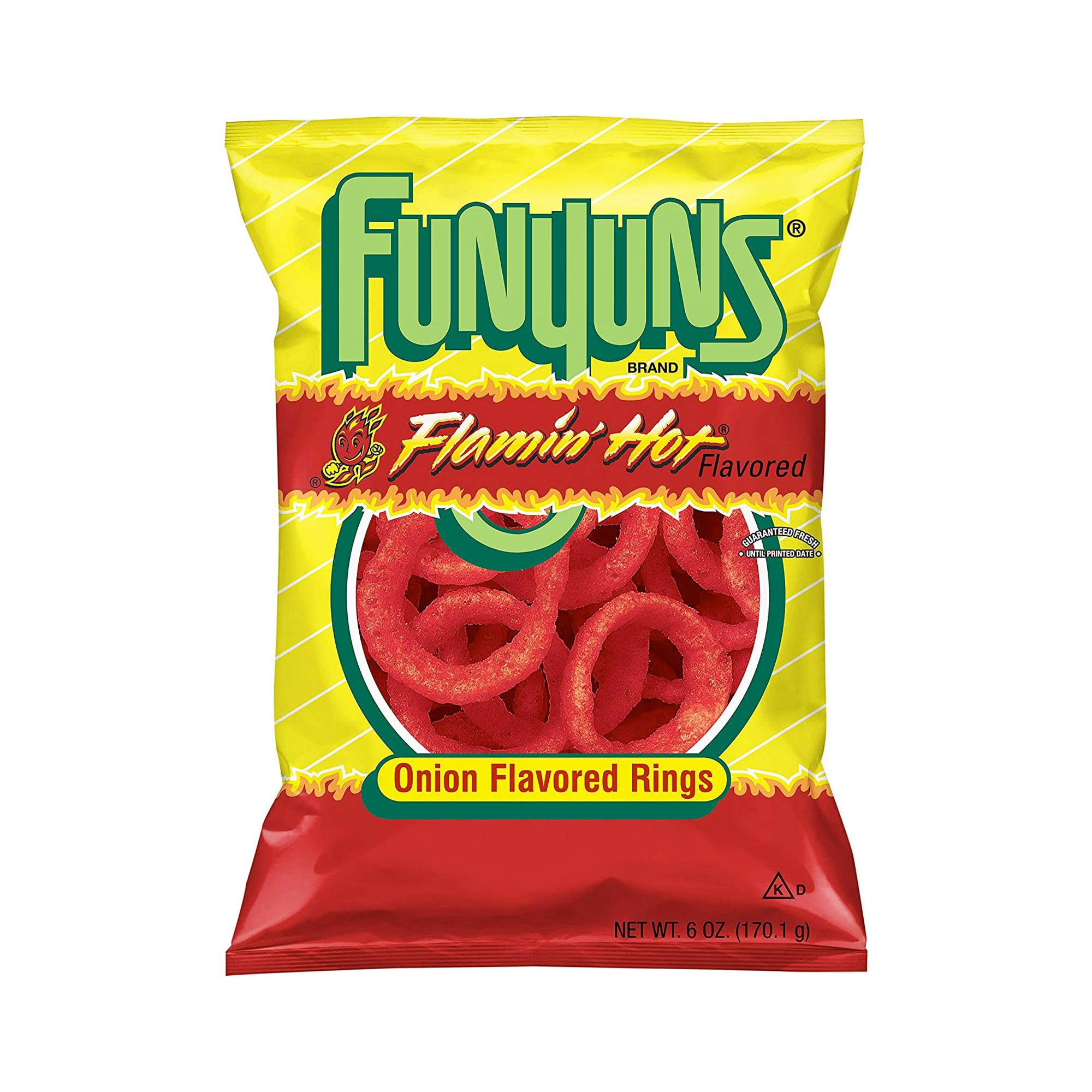 Funyuns Onion Flavored Rings - Flamin Hot, 6oz