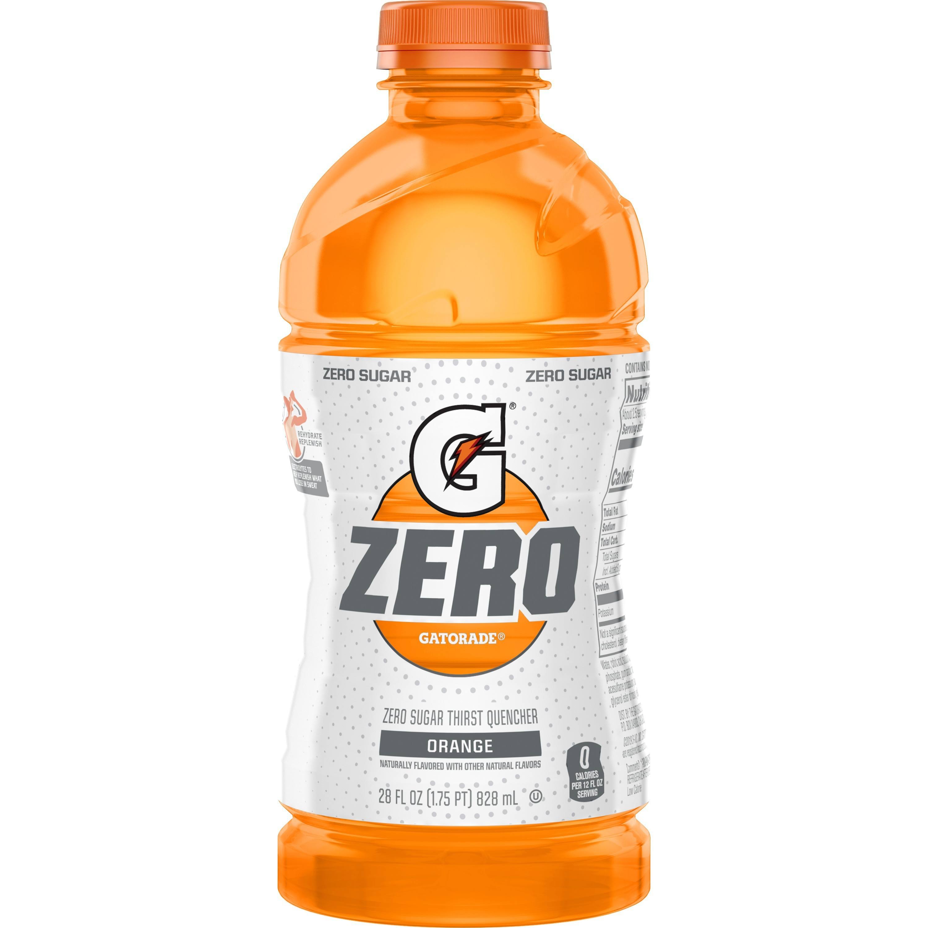 Gatorade Zero Thirst Quencher, Zero Sugar, Orange - 28 fl oz