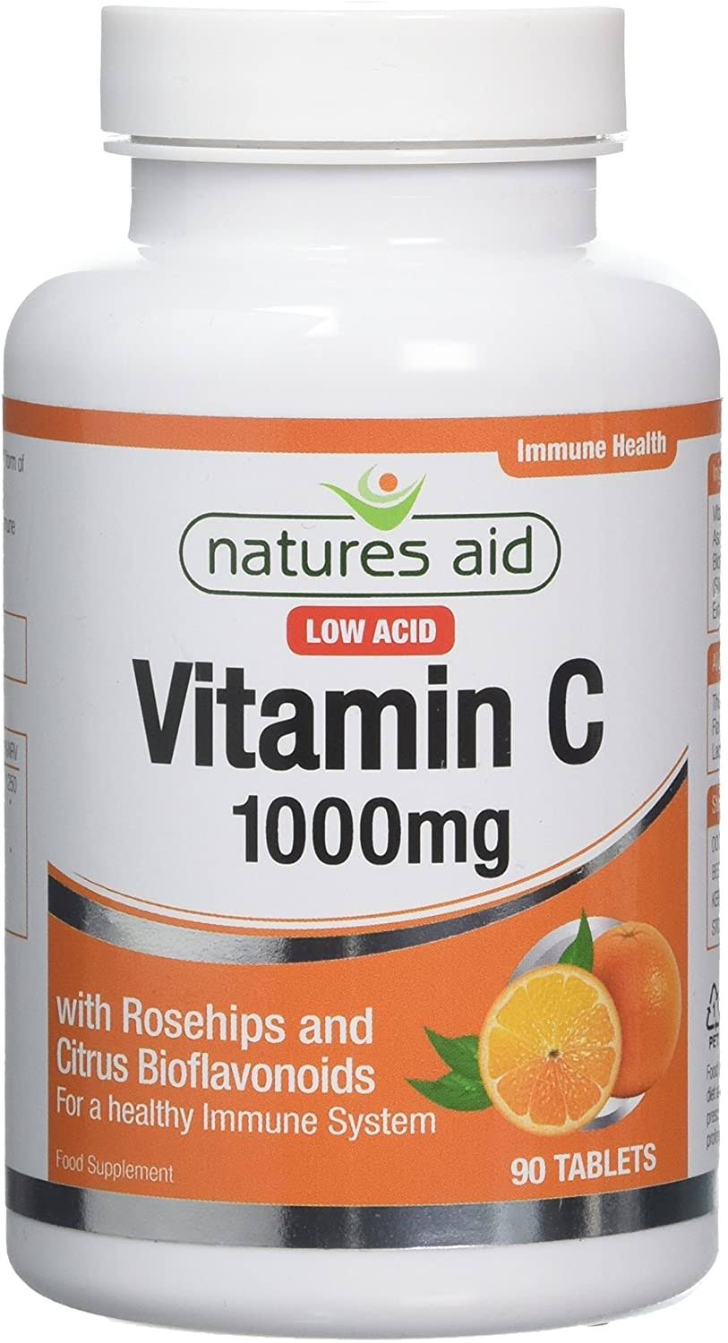 Natures Aid - Vitamin C 1000mg Low Acid 90 Tablet