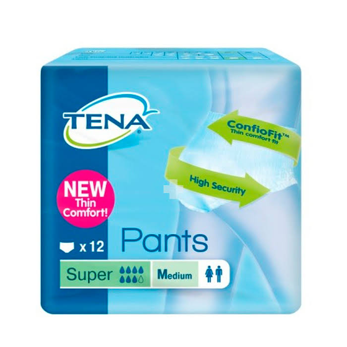 Tena Pants - Super, Medium, x12